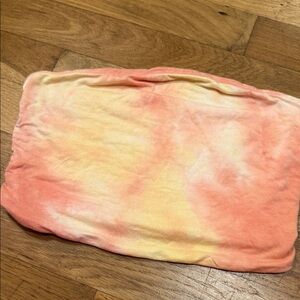 Free People Pink and Yellow Crop Top